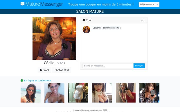 Screenshot of mature-messenger.com