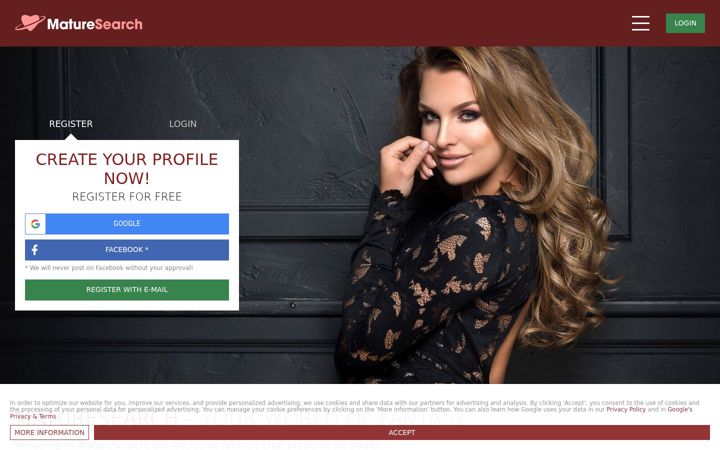 Screenshot of maturesearch.com