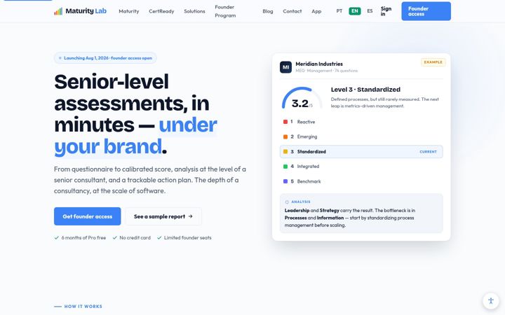 Screenshot of maturitylab.com