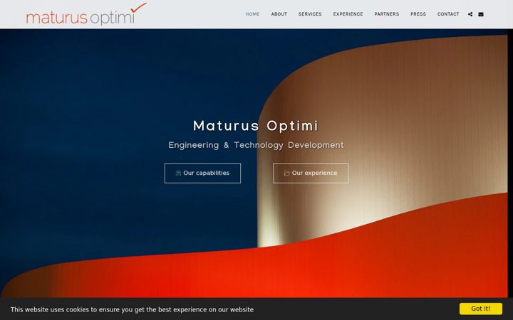 Screenshot of maturusoptimi.com