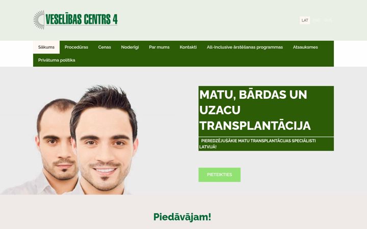 Screenshot of matutransplantacija.lv