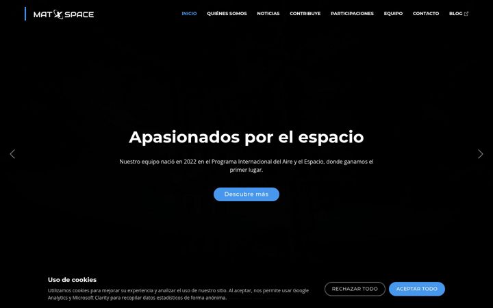 Screenshot of matxspace.com