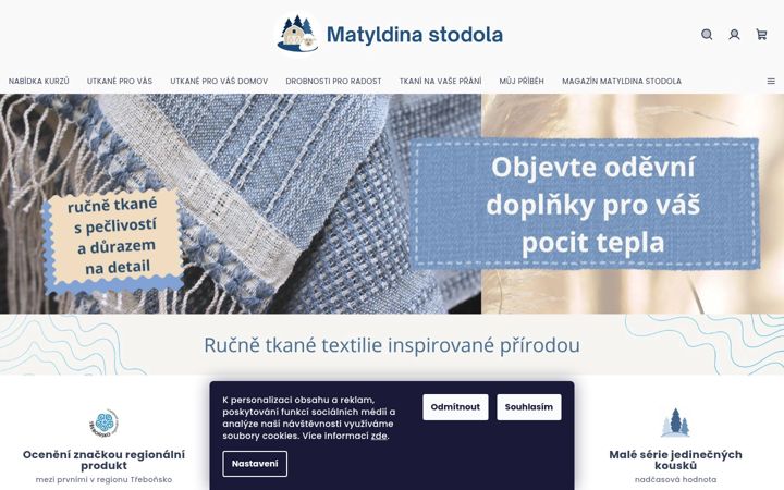 Screenshot of matyldinastodola.com