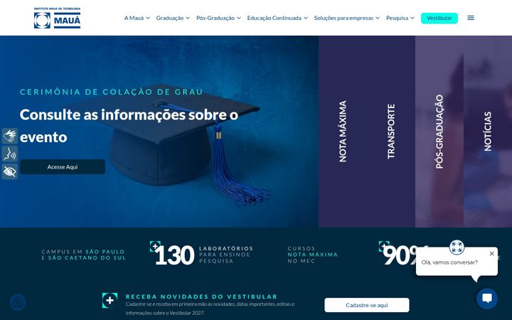 Screenshot of maua.br
