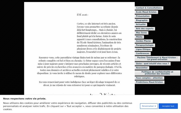 Screenshot of maudkristen.com