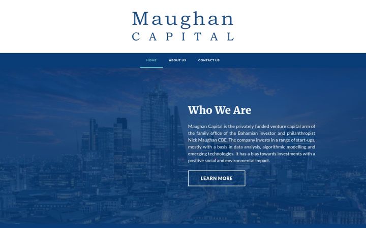 Screenshot of maughancapital.com