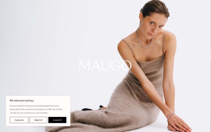 Screenshot of maugojewelry.com