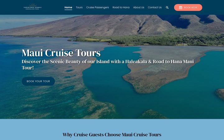 Screenshot of mauicruisetours.com