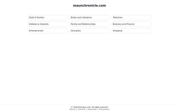 Screenshot of maunchronicle.com