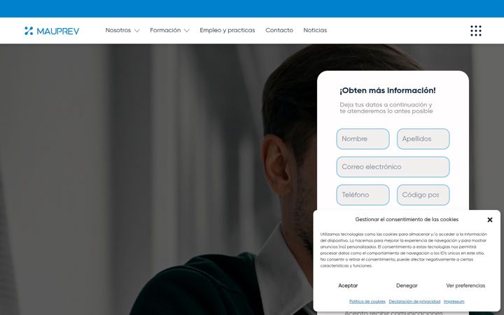 Screenshot of mauprev.com