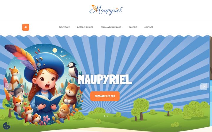 Screenshot of maupyriel.com