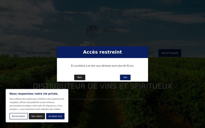 Screenshot of maurelfreres.com