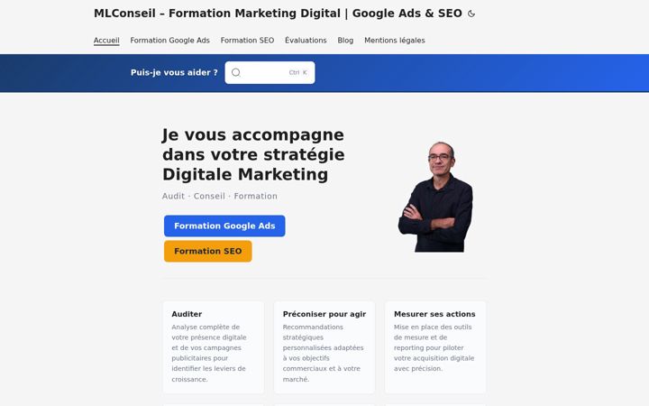 Screenshot of mauricelargeron.com