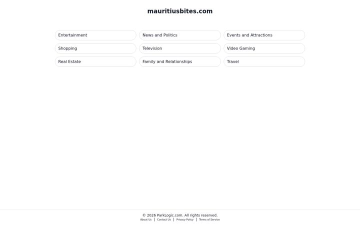 Screenshot of mauritiusbites.com