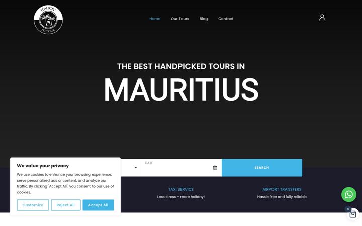Screenshot of mauritiuspgtour.com