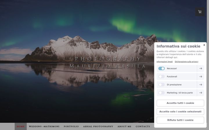 Screenshot of mauriziocasulaphotography.com