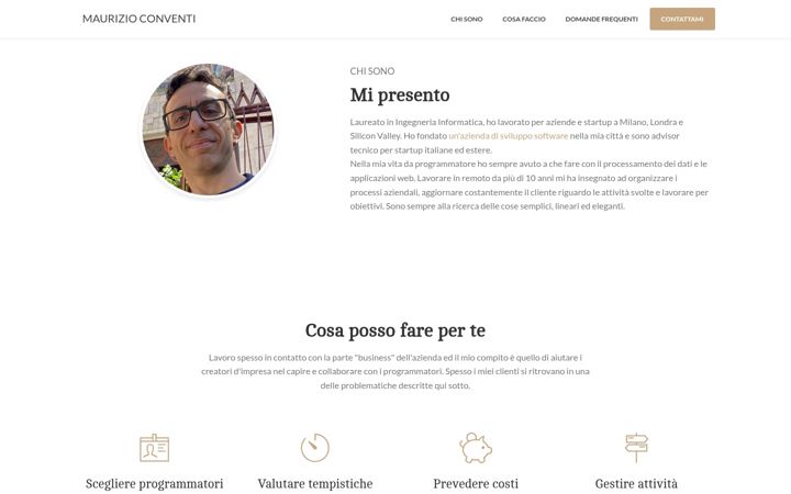 Screenshot of maurizioconventi.com