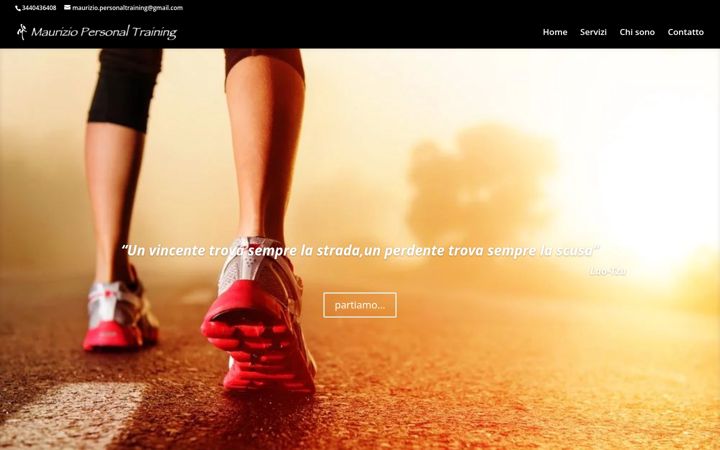 Screenshot of mauriziopersonaltraining.com