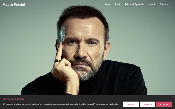 Screenshot of mauro-porcini.com