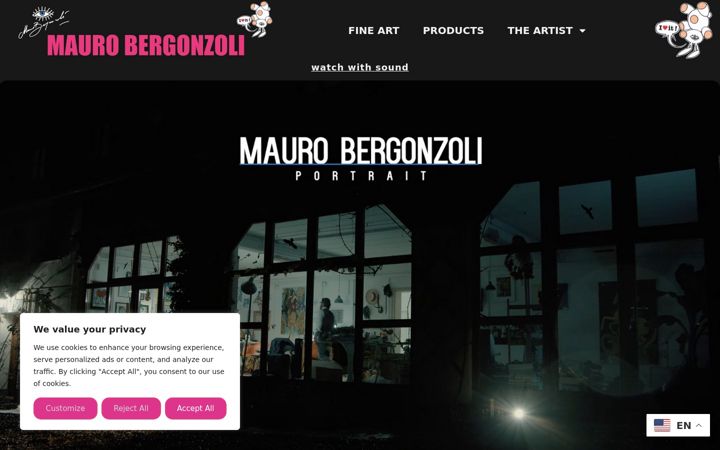 Screenshot of maurobergonzoli.com