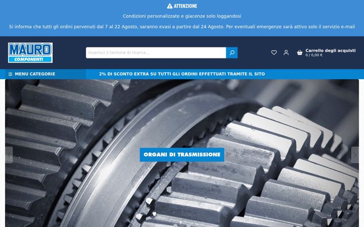 Screenshot of maurocomponenti.com