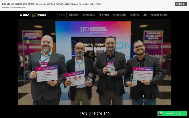 Screenshot of maurofanhafotografia.com.br