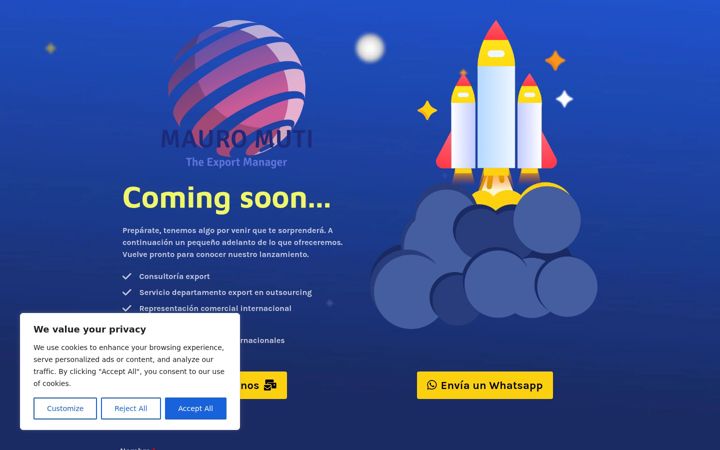 Screenshot of mauromuti.com