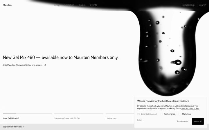 Screenshot of maurten.com