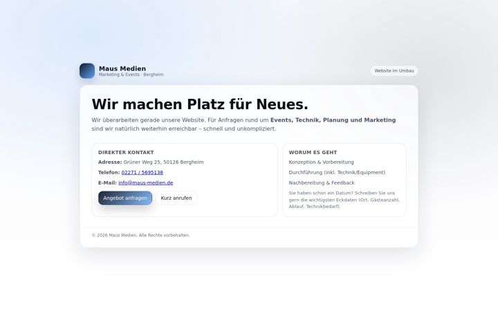 Screenshot of maus-medien.de