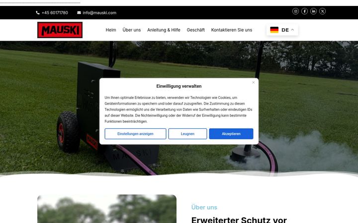 Screenshot of mauski.com