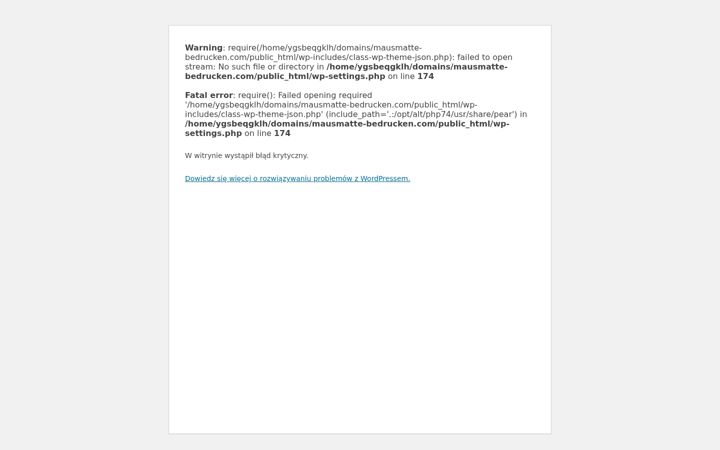 Screenshot of mausmatte-bedrucken.com
