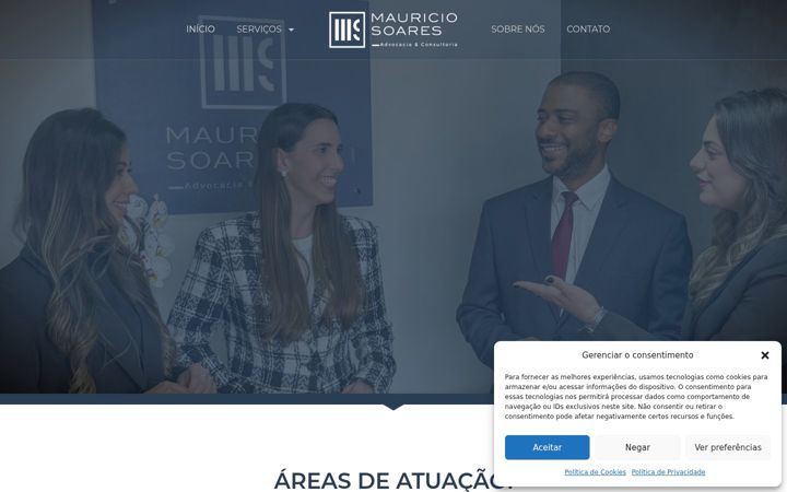 Screenshot of mausoares.com.br