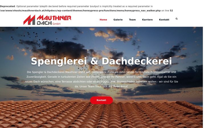 Skärmbild av mauthnerdach.at