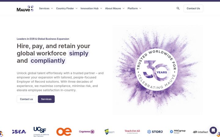 Screenshot of mauvegroup.com
