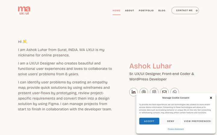 Screenshot of mauxui.com