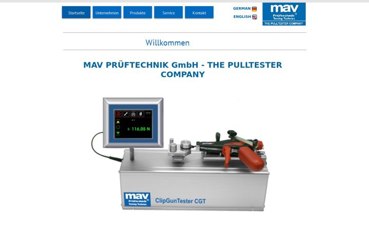 Screenshot of mav-germany.com