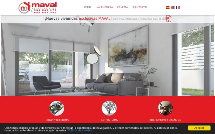Screenshot of mavalconstrucciones.com
