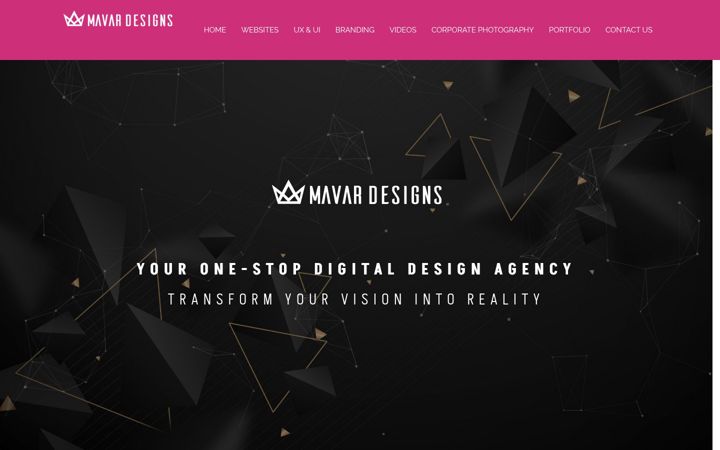 Screenshot of mavardesigns.uk