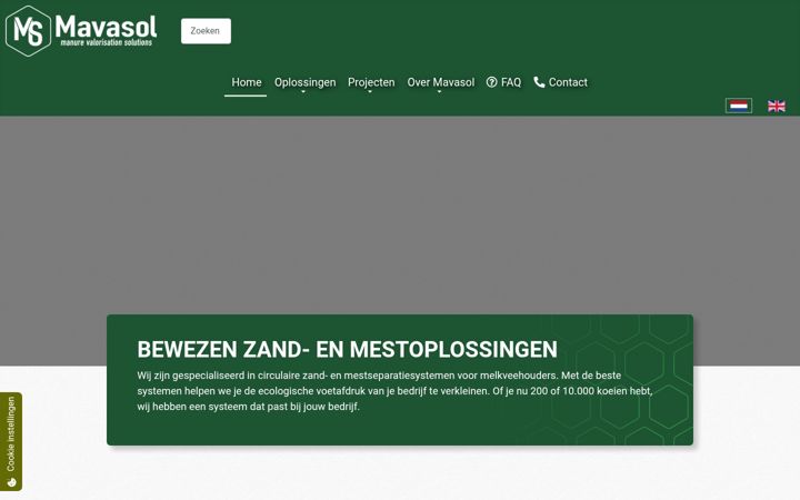 Screenshot of mavasol.com