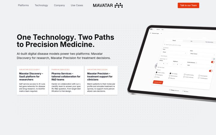 Screenshot of mavatar.com