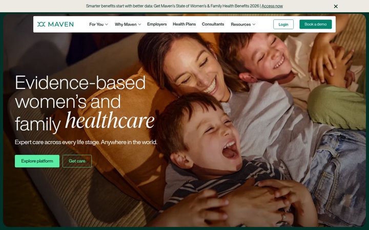 Screenshot of mavenclinic.com