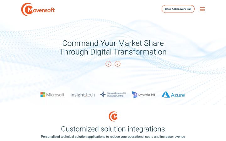Screenshot of mavensoft.com