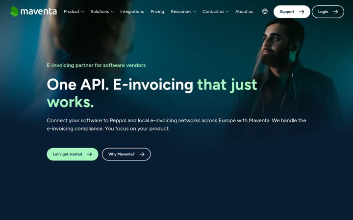 Screenshot of maventa.com