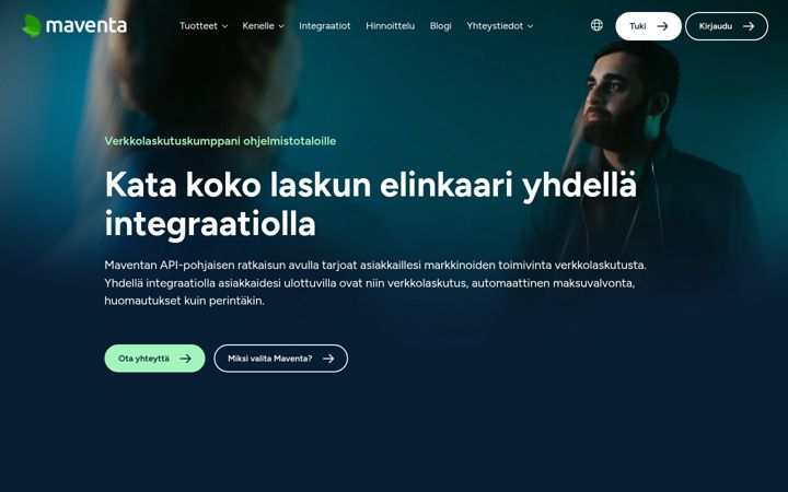Snímek obrazovky maventa.fi