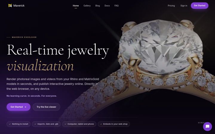 Screenshot of maverickexcelsior.com