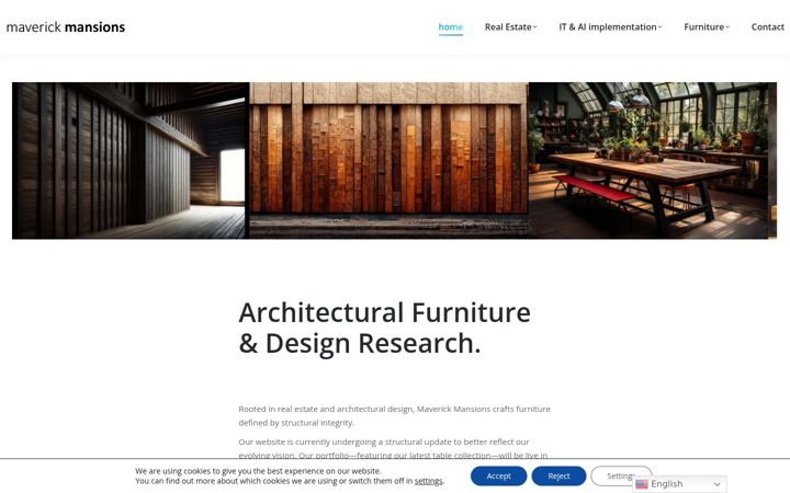 Screenshot of maverickmansions.com