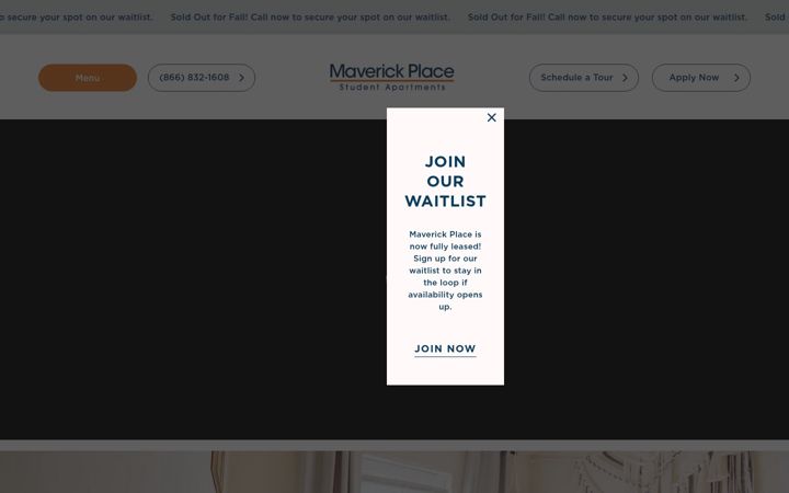 Screenshot of maverickplace.com