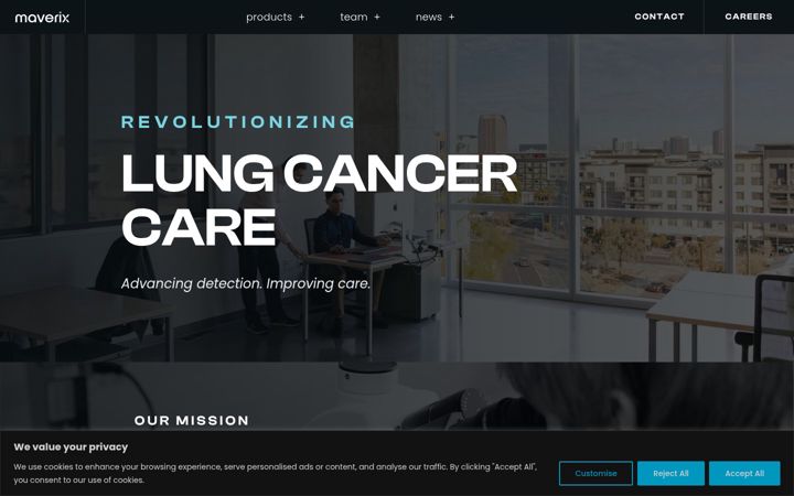 Screenshot of maverixmedical.com