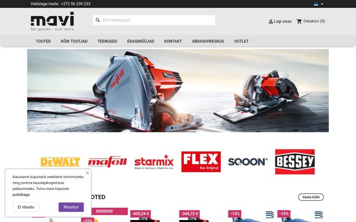 Screenshot of mavi.ee