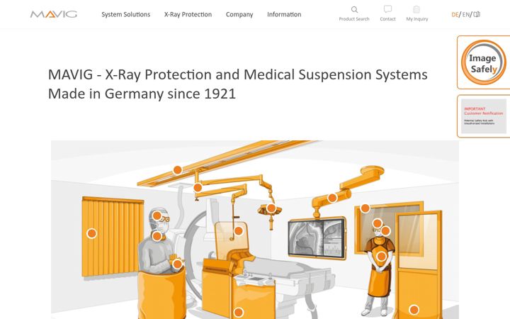 Screenshot of mavig.com
